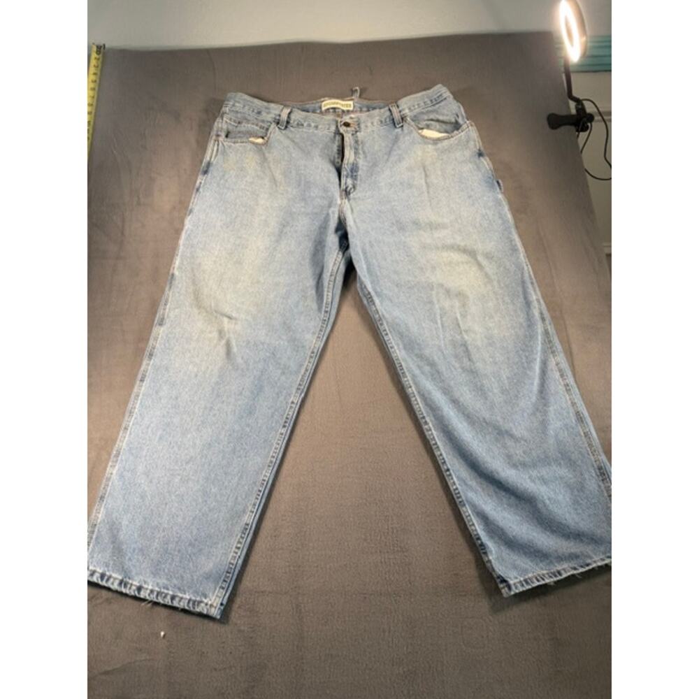 VINTAGE Y2K CARPENTER DENIM DETRESSED FADED WORKWEAR SKATER JEANS 44X32